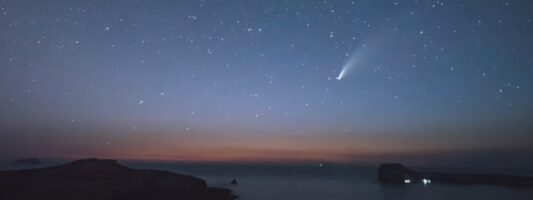 Κομήτης περνάει πάνω τον ονειρεμένο Μπάλο Χανίων και τον “πιάνει” ο φακός