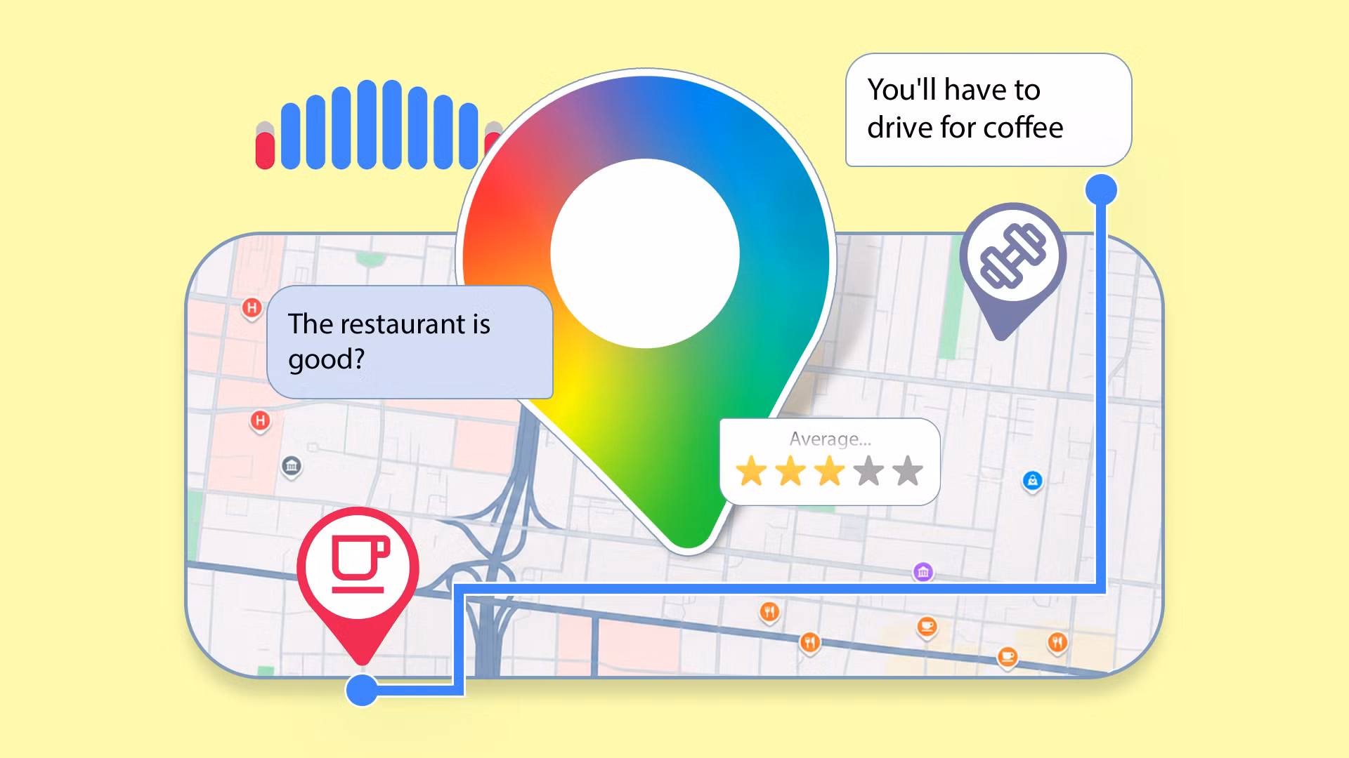 Κινητό Android με ανοιχτό το Google Maps και ένδειξη χαμηλής μπαταρίας