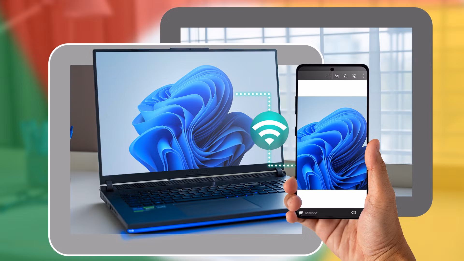 Χρήστης ελέγχει Windows PC από Android κινητό