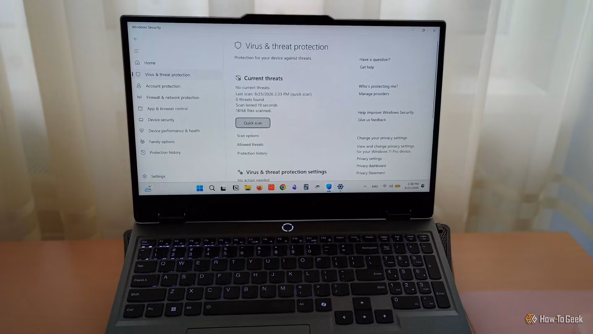 Ρυθμίσεις ασφαλείας στα Windows 11 σε laptop